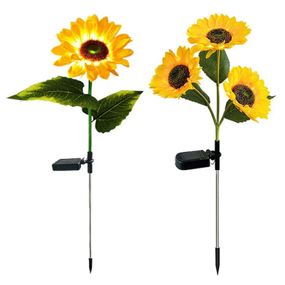 Solar sunflower lamp