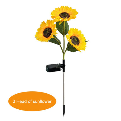 Solar sunflower lamp